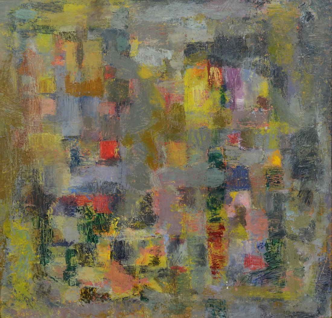 Abstract School (20th Century), oil on canvas, 23 1/2" (1 of 3)