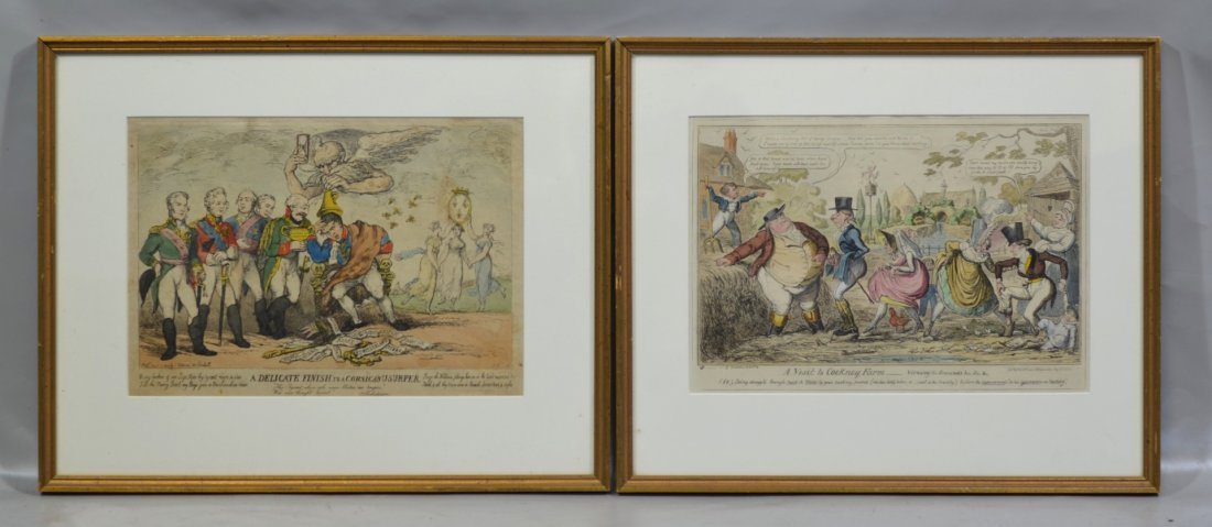 (2) 19th Century British Caricatures: George Cruikshank (1 of 1)