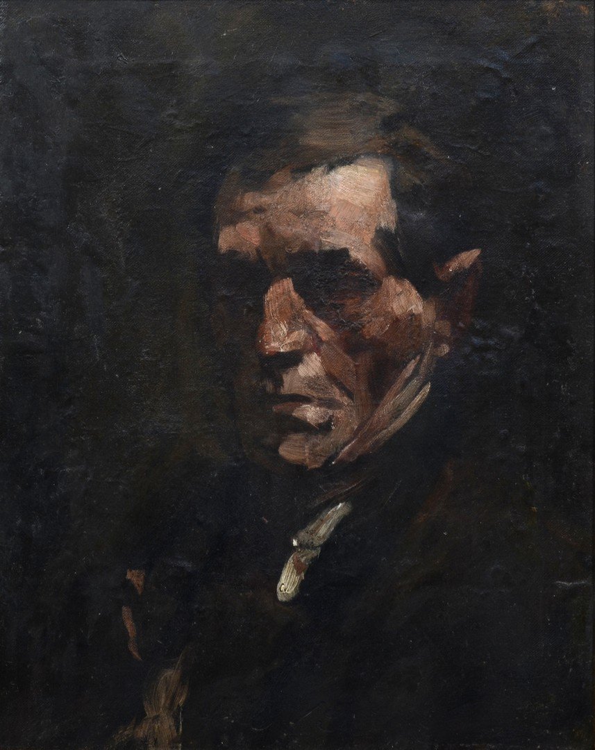 Style of William Merritt Chase, oil on board, Study of (1 of 5)