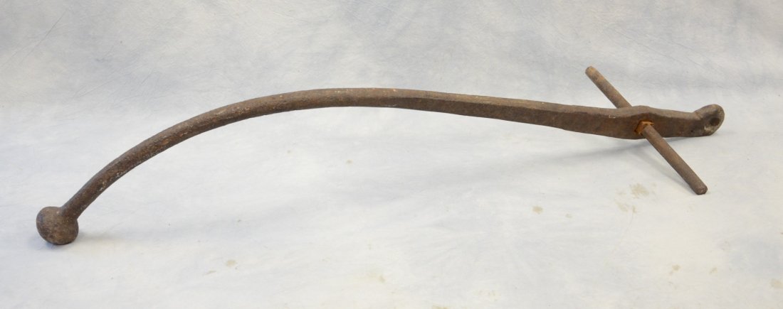 Iron water pump handle, simplistic sculptural form with (1 of 1)