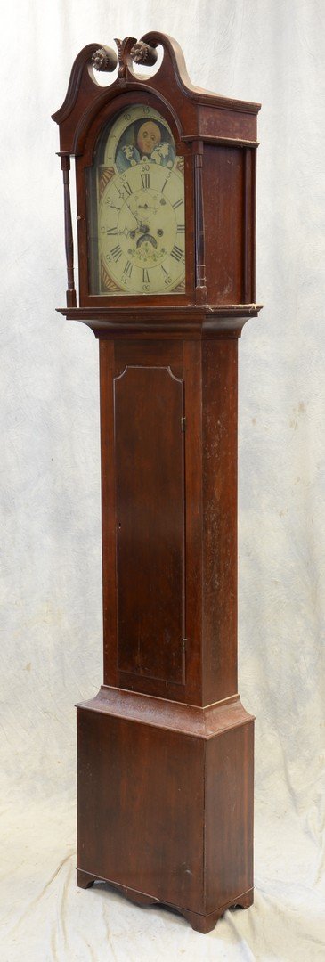 Cherry Federal period NJ tall case clock, c 1800-10 (1 of 10)