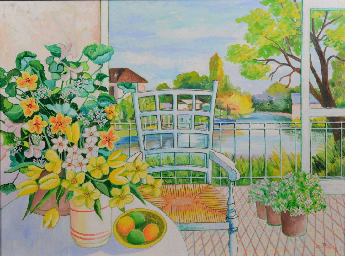 Lloyd Van Pitterson (American, 20th Century), oil on (1 of 3)