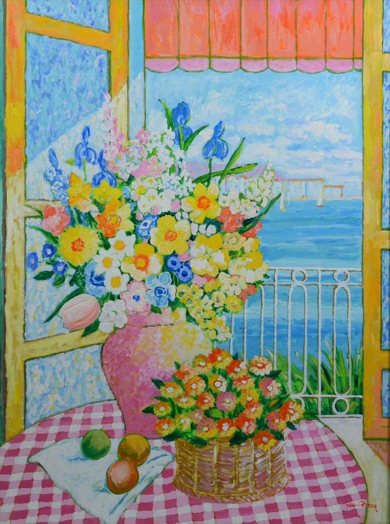 Lloyd Van Pitterson (American, 20th Century), oil on (1 of 3)