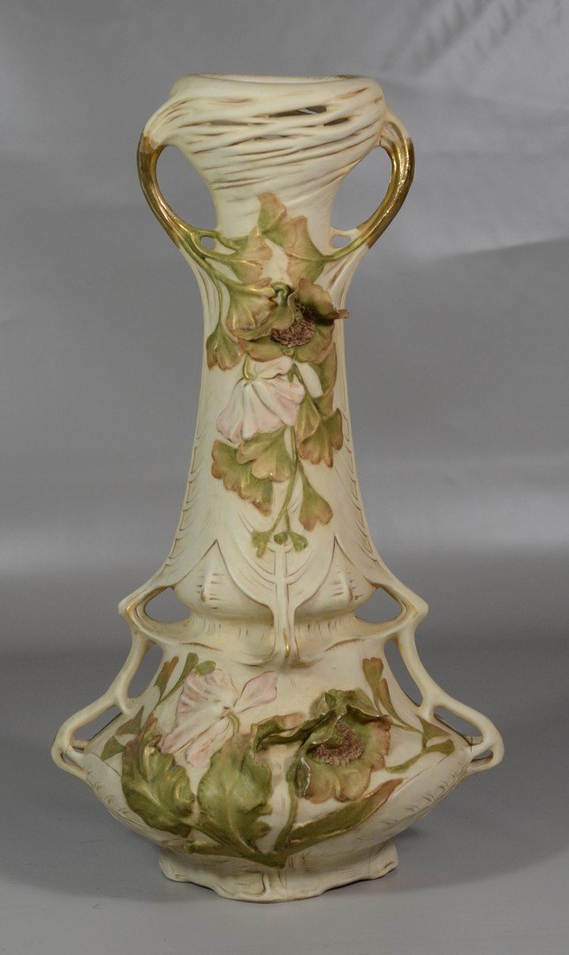 Royal Dux style art nouveau matte finish porcelain (1 of 2)