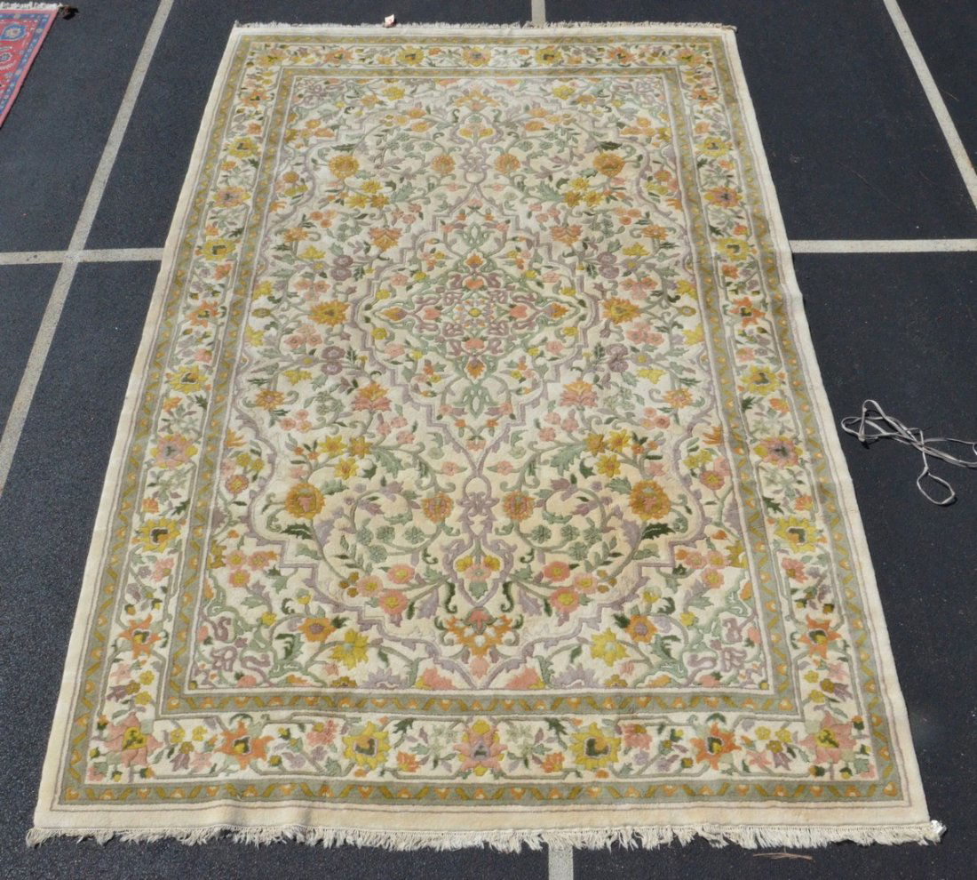 11'9" x 18' Sculptured Indo-Aubusson Carpet (1 of 2)
