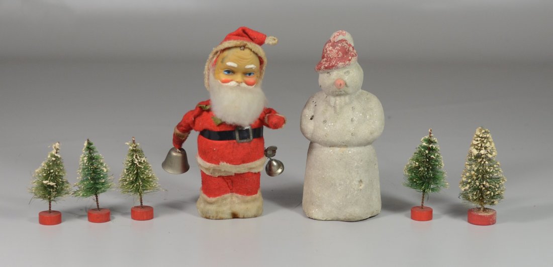 Lot of vintage Christmas items, including wind-up (1 of 1)