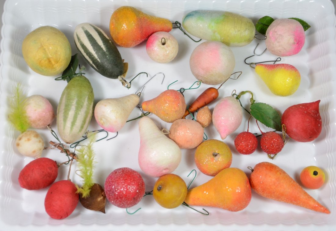 28 cotton fruit ornaments, largest 2" , RCA, LLC (1 of 1)