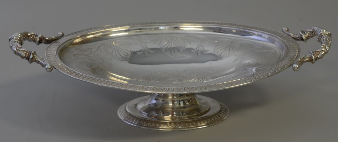 W Gale & Son, NY sterling silver Etruscan style footed (1 of 4)