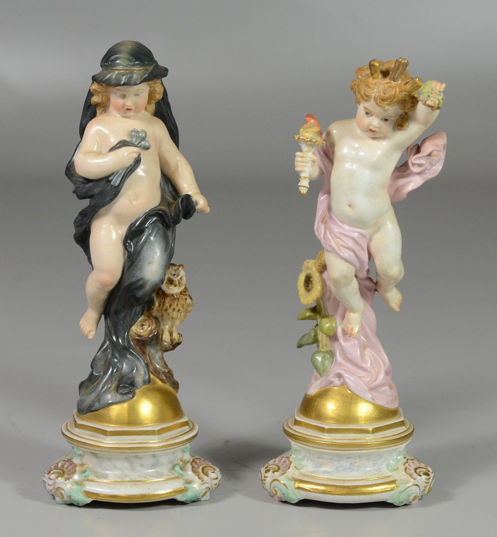 Pr Meissen figurines M 105 & 106, "Day" & "Night" , (1 of 10)