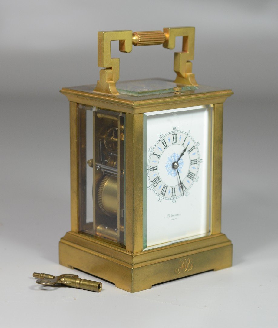 French hour repeating carriage clock, beveled glass (1 of 6)