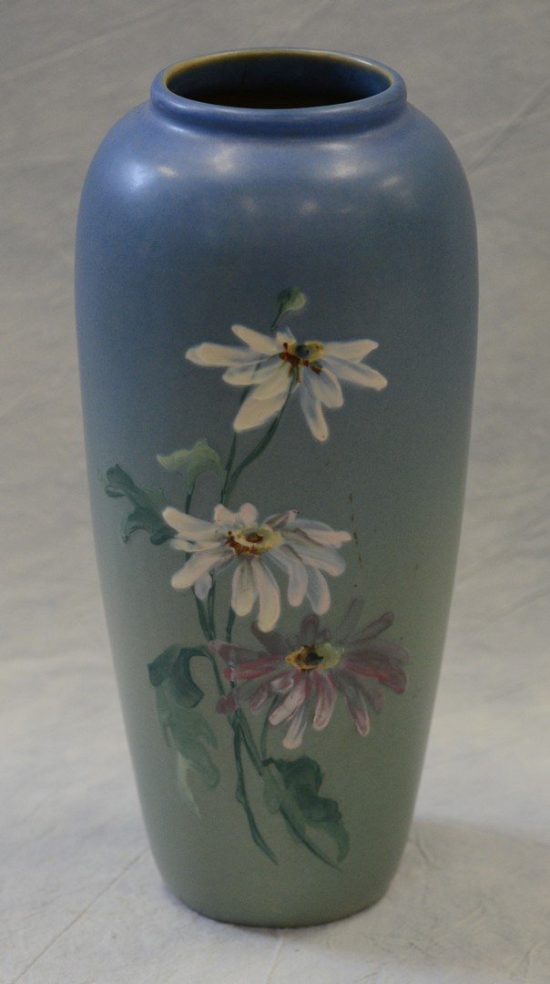 Weller Pottery daisy vase, hand decorated, no issues, (1 of 5)