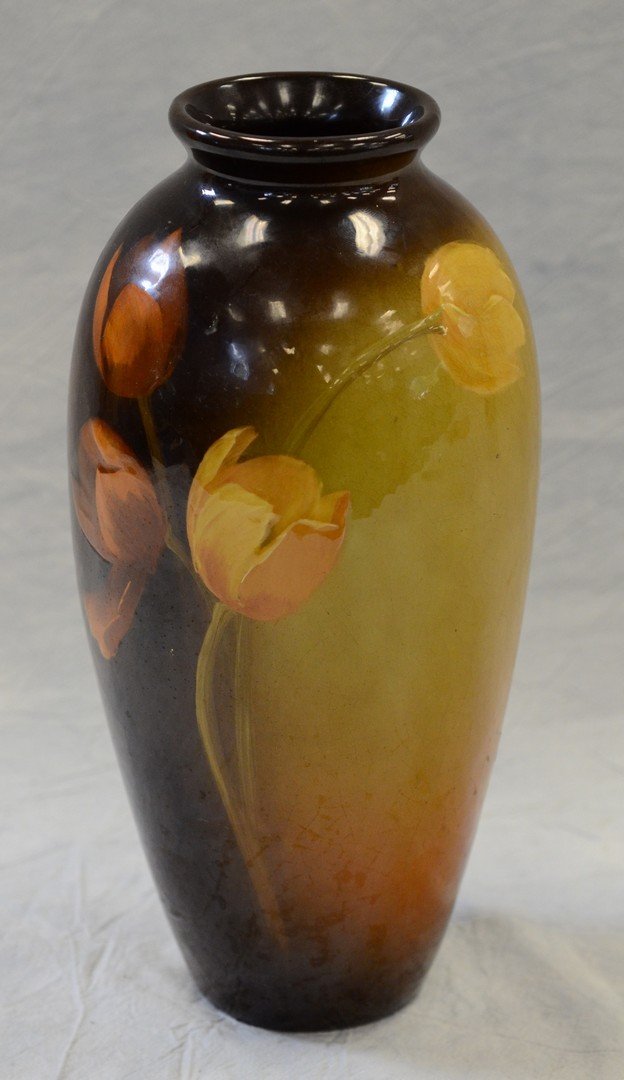 JB Owens Utopian vase, standard glaze, minor crazing, (1 of 6)