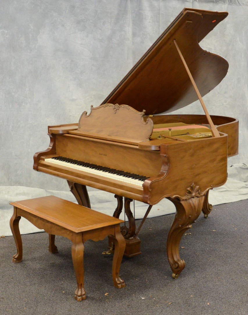 Kurtzman mahogany grand piano, French provincial style (1 of 10)