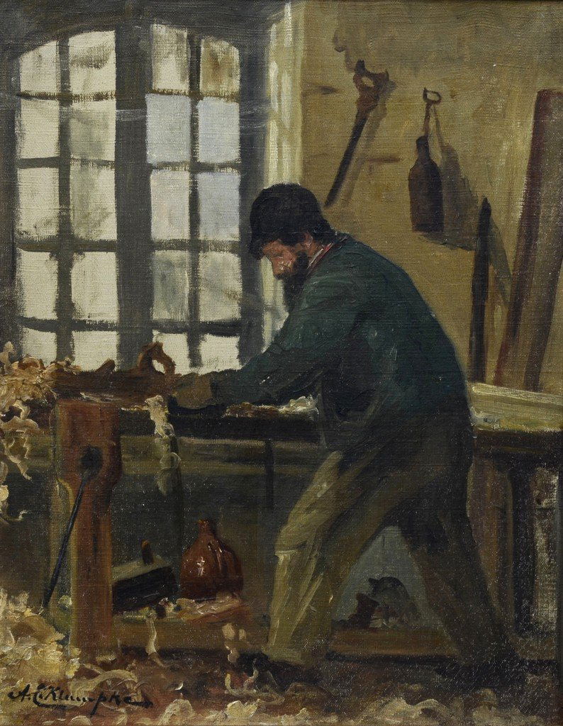 Anna E Klumpke (American, 1856-1942), oil on canvas, (1 of 3)