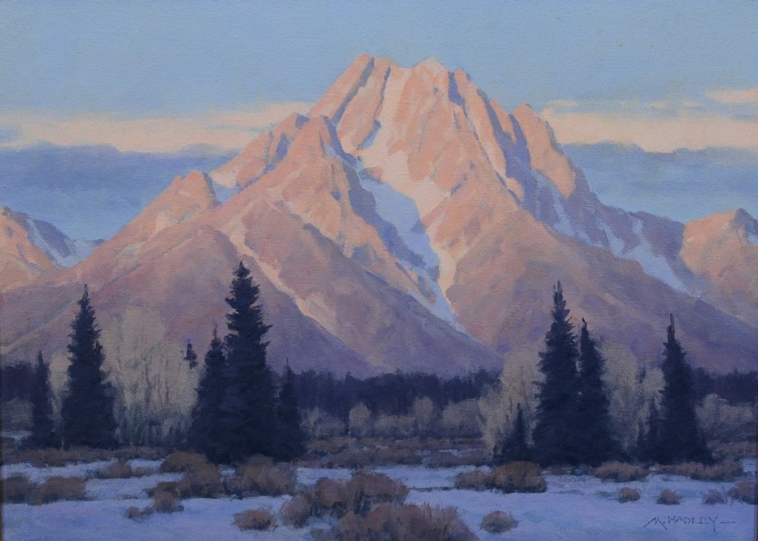 Michael Hadley (American, UT, b 1948), oil on canvas, (1 of 4)