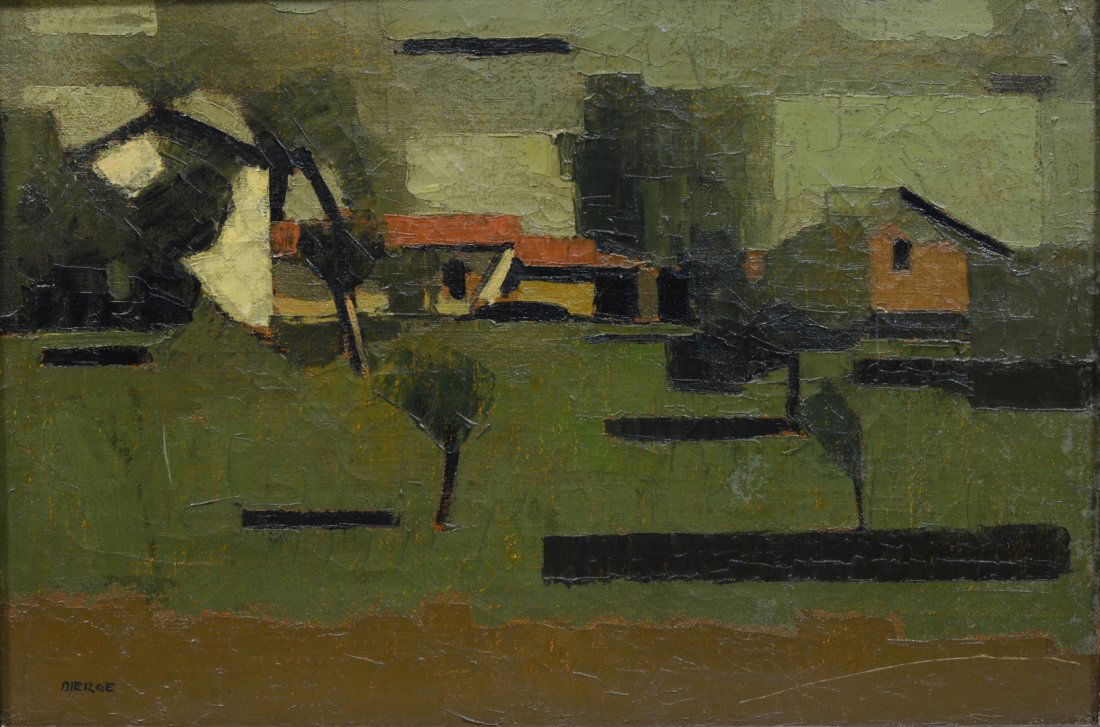 Roland Bierge (French, 1922-1991), oil on canvas, (1 of 3)