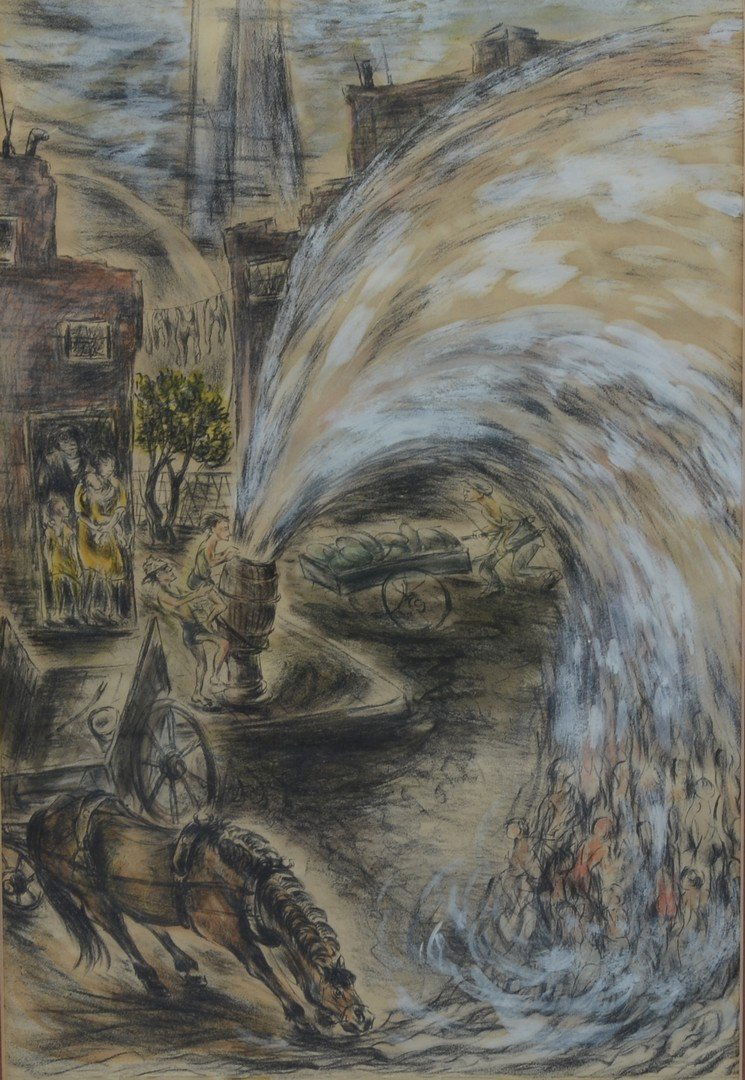 Chuzo Tamotzu (American, 1888-1975), lithograph with (1 of 3)