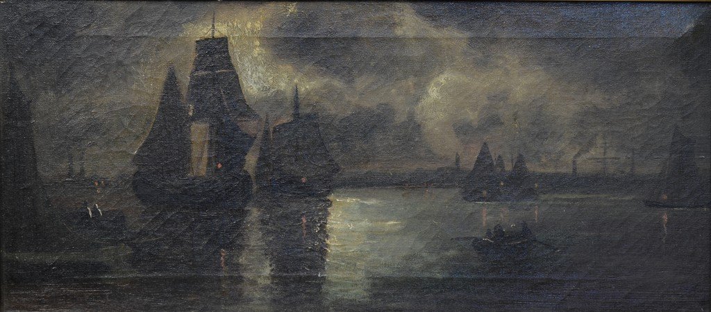 E A Thomas (British School, 20th Century), oil on canva (1 of 5)