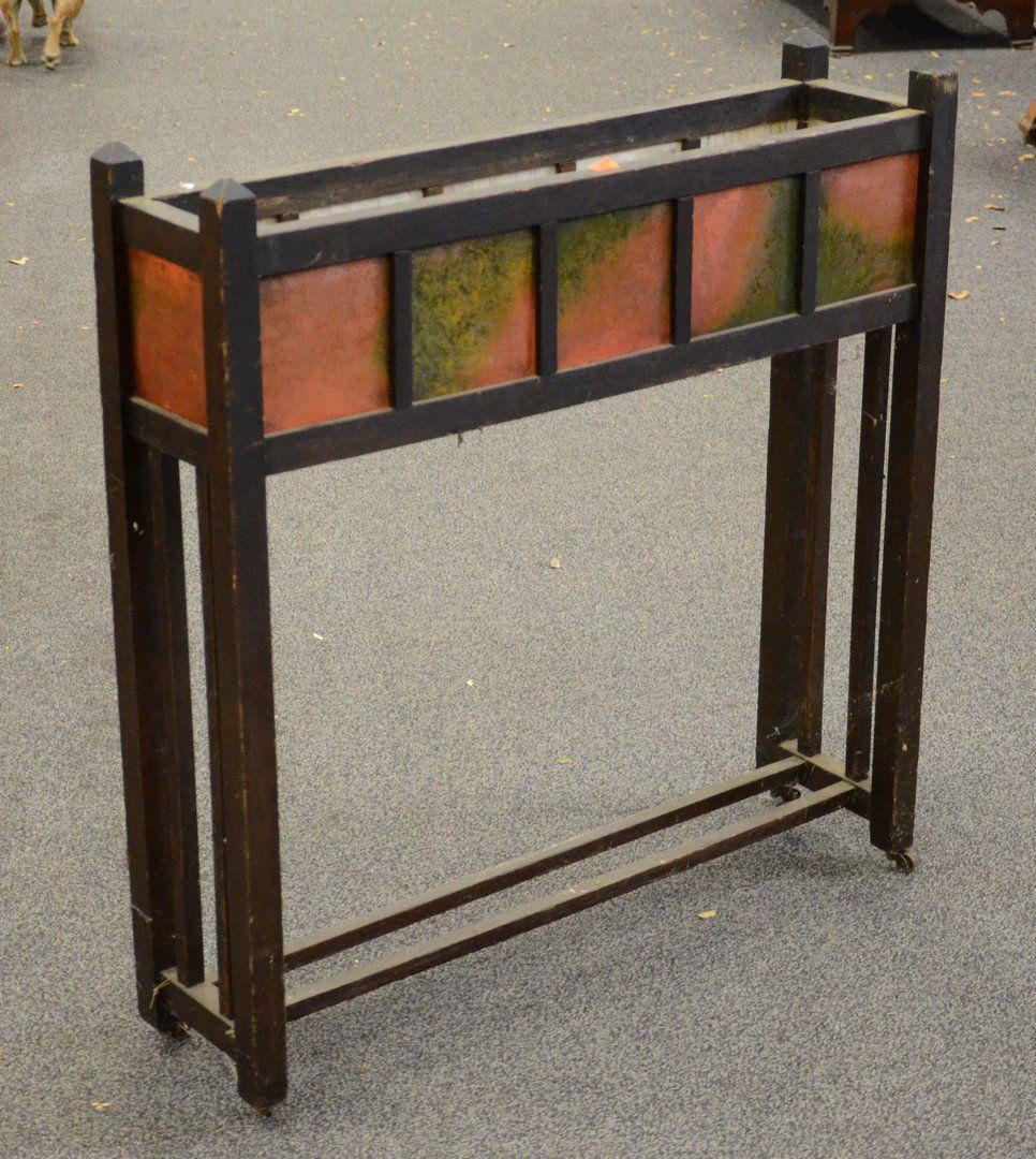 Oak English Arts and Crafts Planter, 12 Trent tiles (1 of 4)