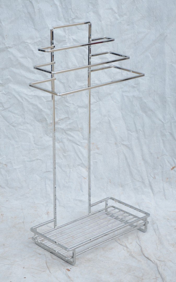 Chrome towel bar, 35" h, 18" w, 10" d (1 of 1)