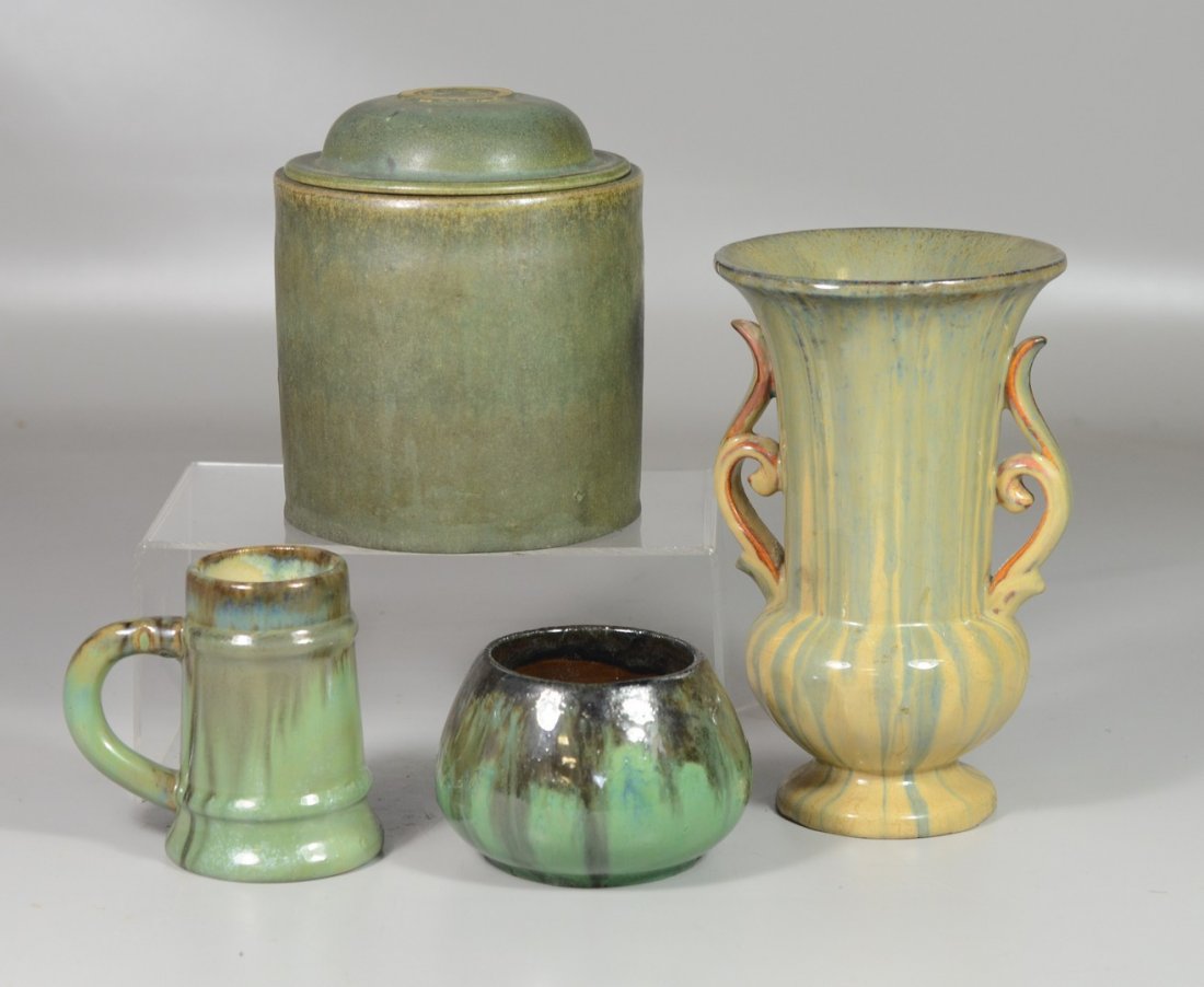 (4) Pieces of Fulper pottery, including (1 of 2)