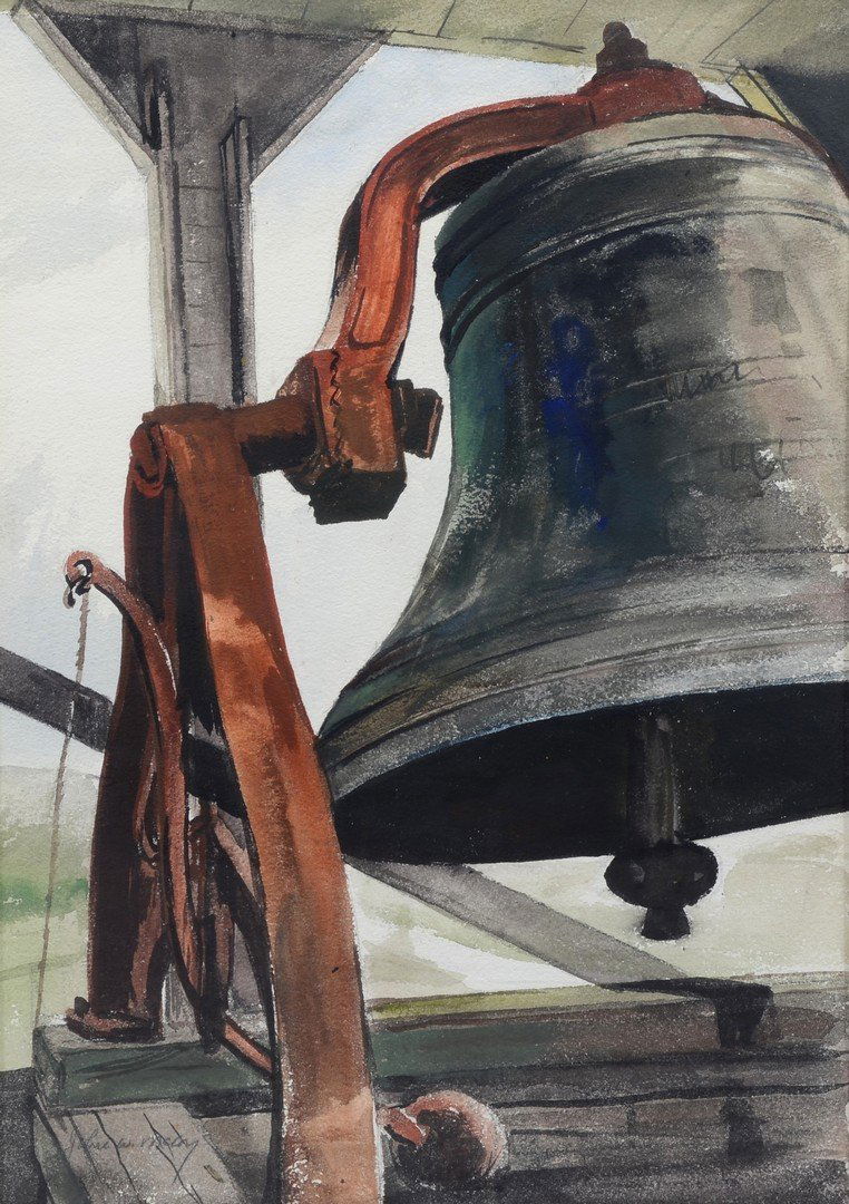 John McCoy (American, PA, 1910-1989 ), watercolor, Bell (1 of 3)