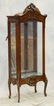 Louis XV French style curio cabinet, 70 1/2" high