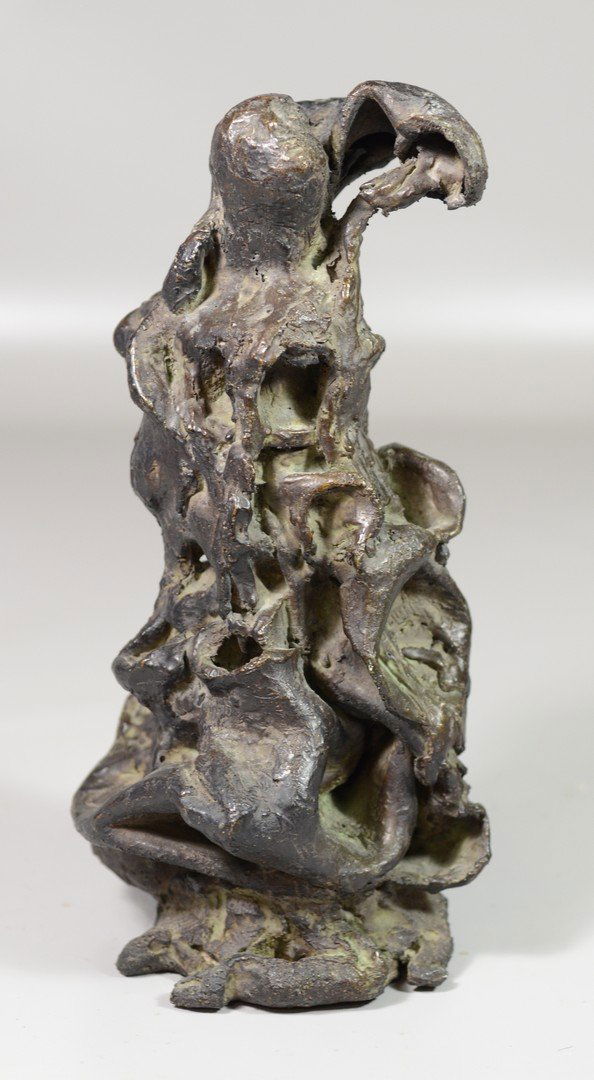 Fiore de Henriquez, Italian-British, 1921-2004, Bronze: Fiore de Henriquez, Italian-British, 1921-2004, Bronze Sculpture of a Figure, signed Fiore in casting, 12" high, the artist was born a hermaphrodite, studied under Arturo Martini and later Artur Lipch