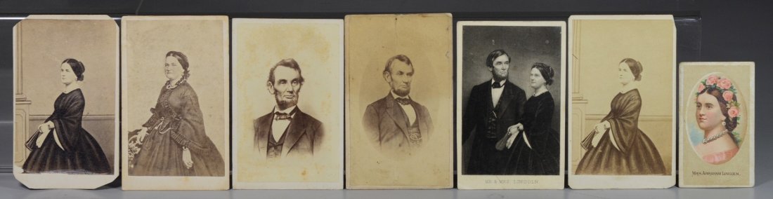 (6) Lincoln carte de visites, consisting of (3) Mary (1 of 2)