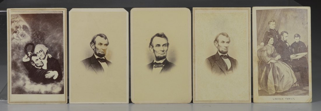(5) Abraham Lincoln carte de visites, consisting of (1) (1 of 2)