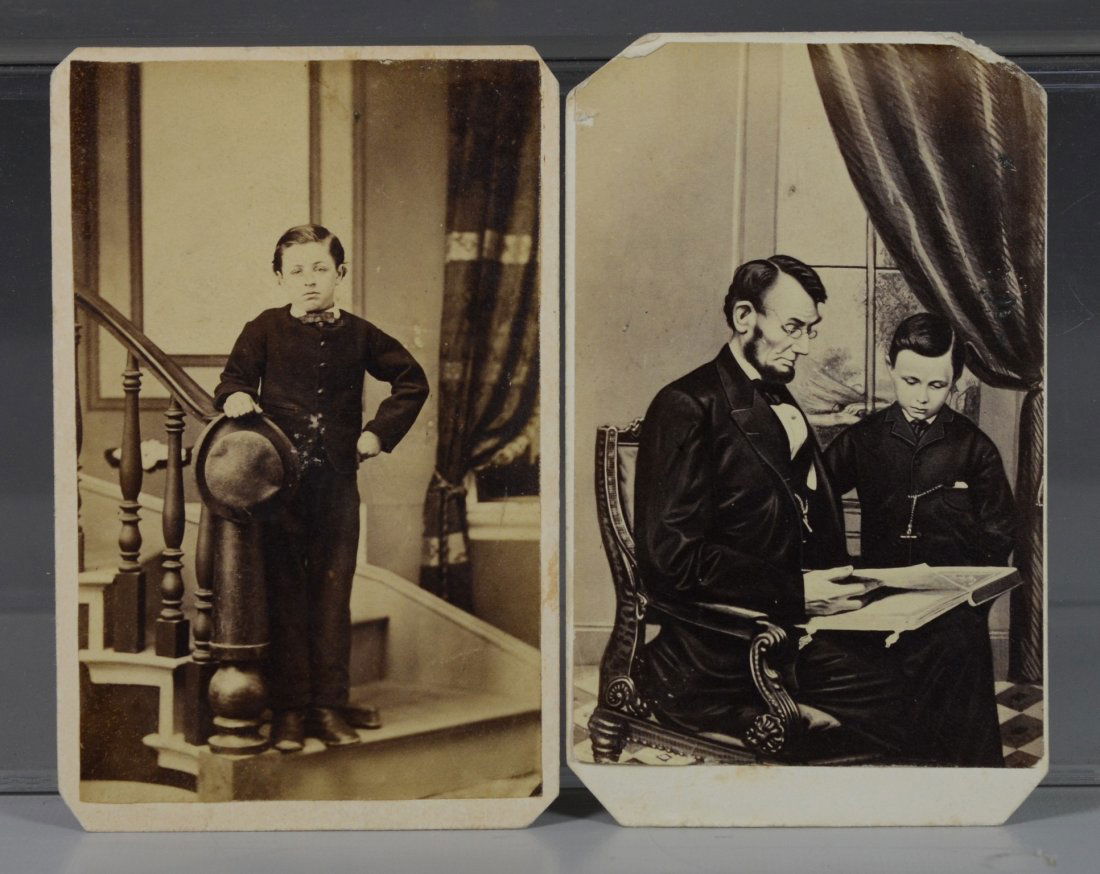 (2) carte de visites; one identified as Tad Lincoln (1 of 2)