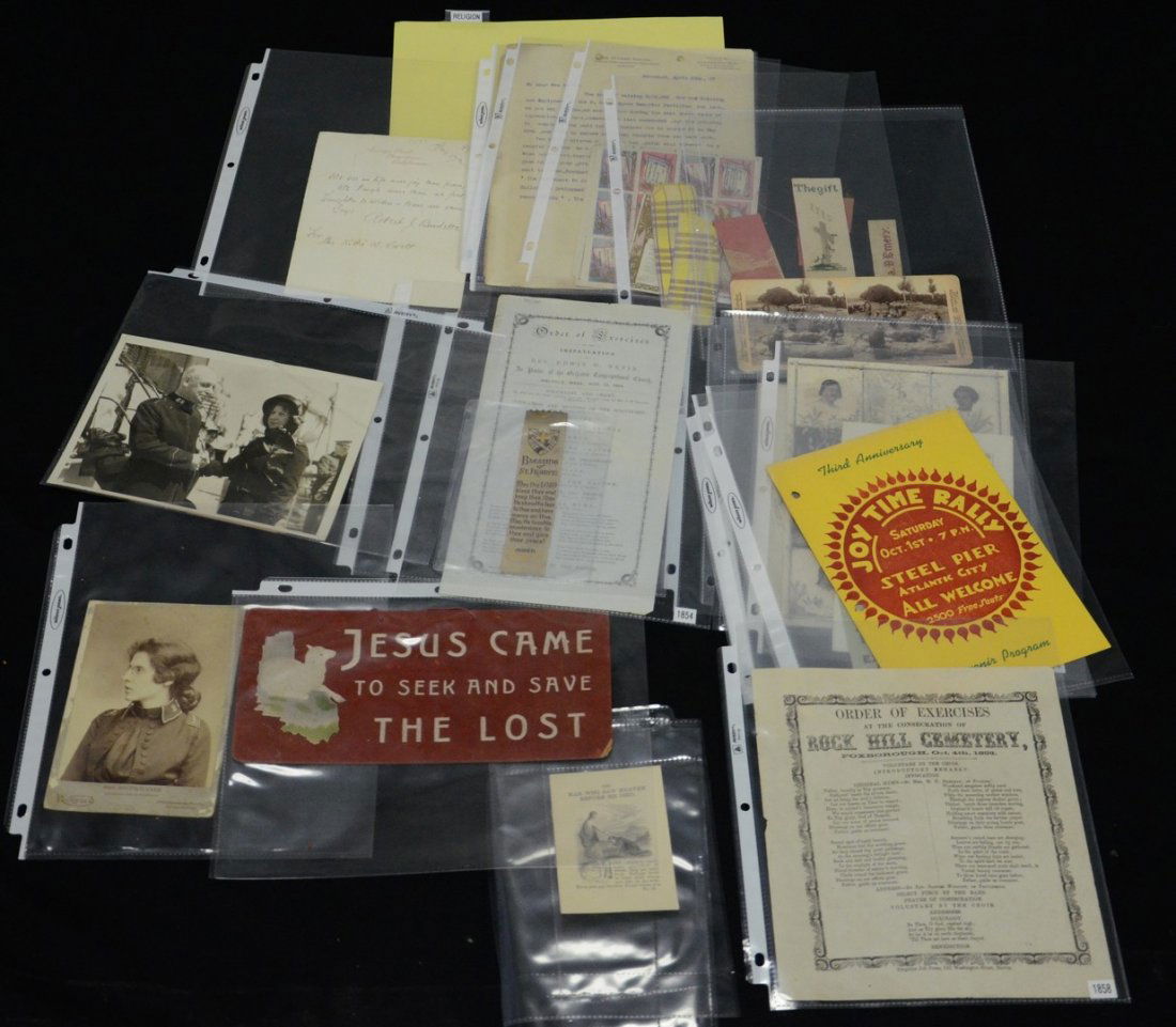 Ephemera, binder containing miscellaneous letters (1 of 2)