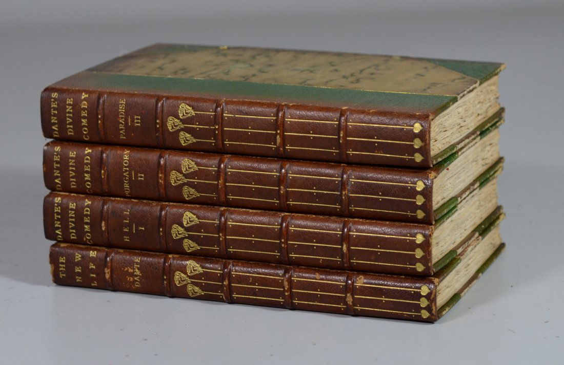 Dante, Divine Comedy, Boston, 1892, 3 volumes, The New (1 of 2)