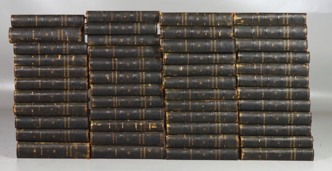 Scott, Walker, Waverly Novels, Edinburgh, 1860, 50: Scott, Walker, Waverly Novels, Edinburgh, 1860, 50 volumes, 8VO, 3/4 green morocco, books