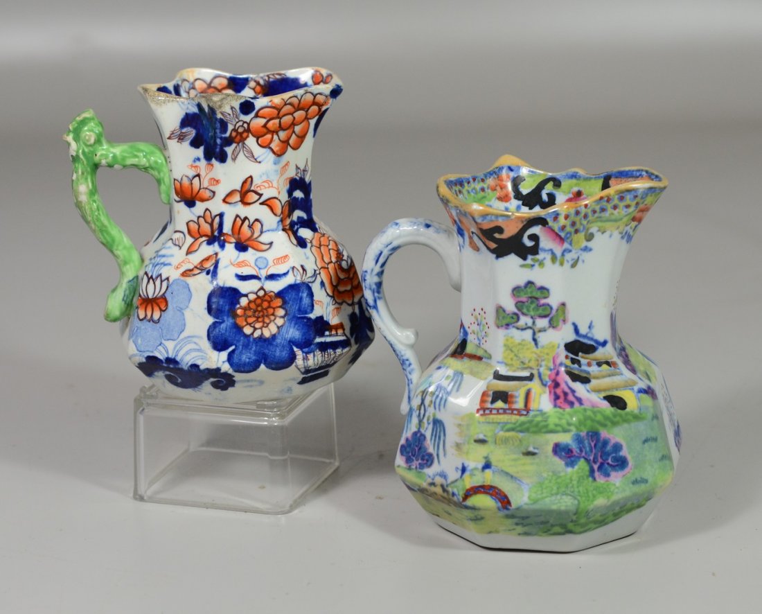 (2) Mason's Patent Ironstone China milk pitchers in the (1 of 3)
