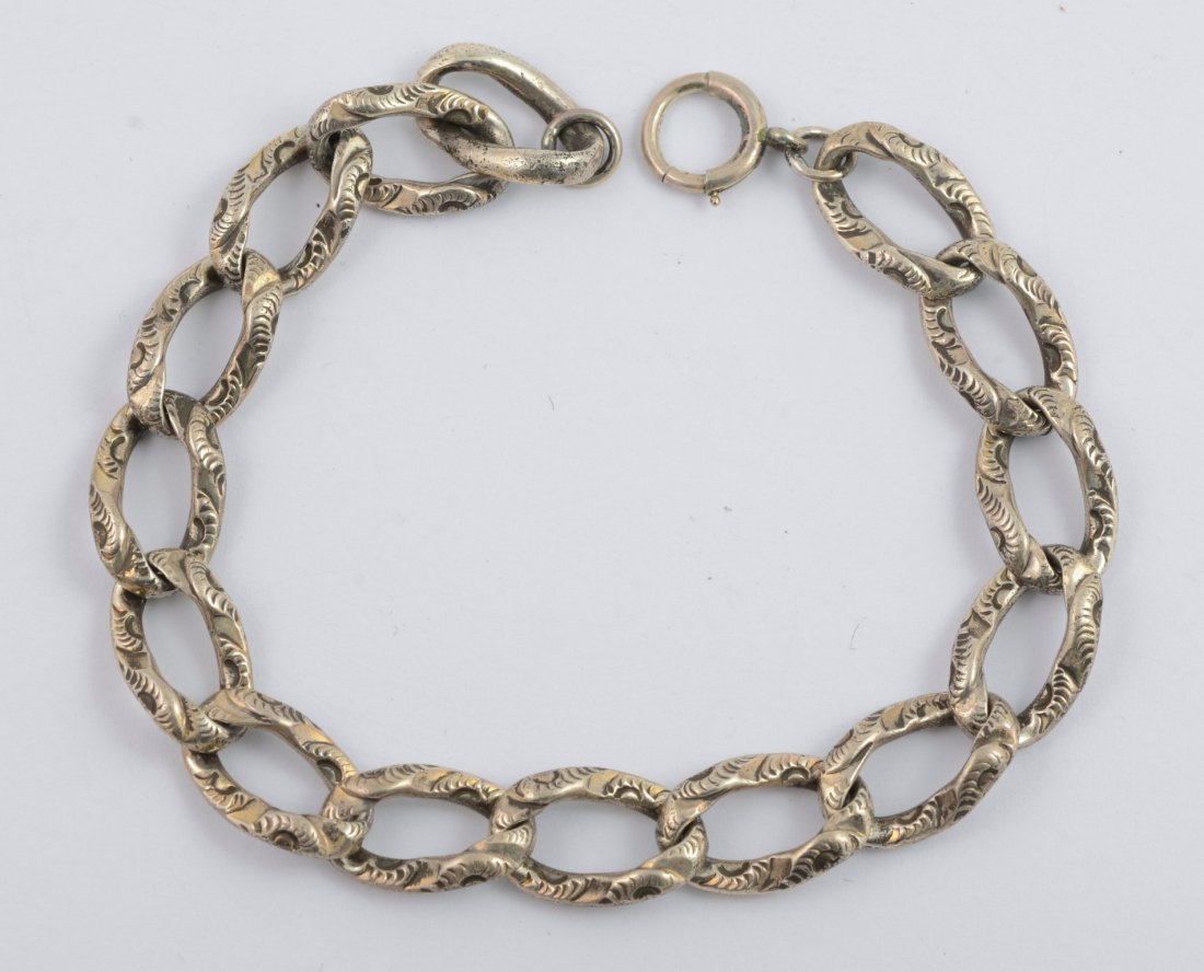 Handmade Sterling Silver Open Link Bracelet (1 of 4)