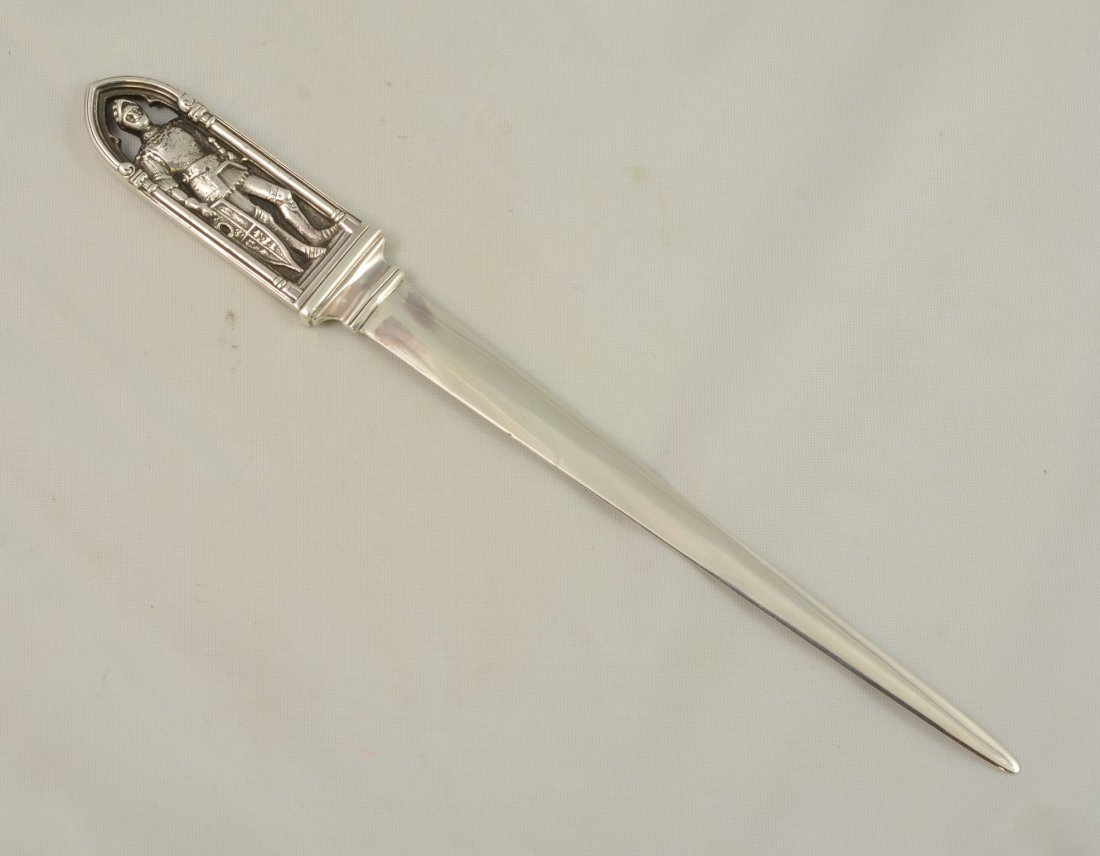 Oversized Gorham Sterling Letter Opener in Knight (1 of 2)