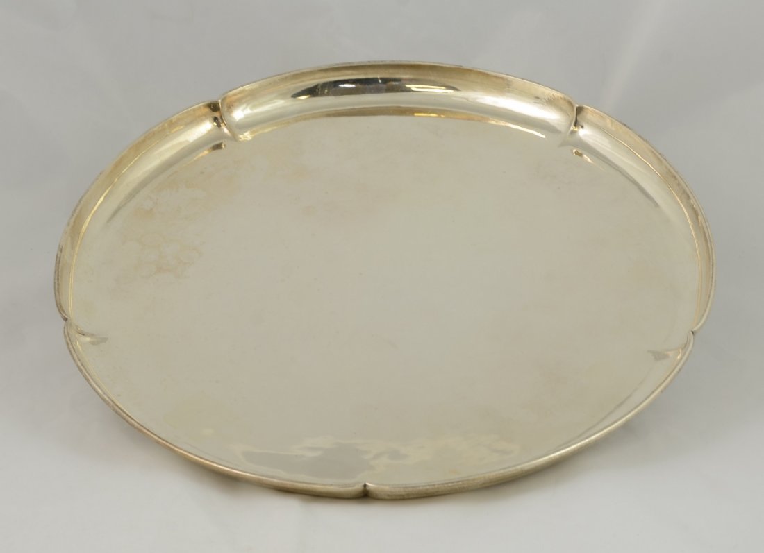 Kalo Shop Hand Wrought Sterling Silver 5-Lobed Tray, (1 of 3)