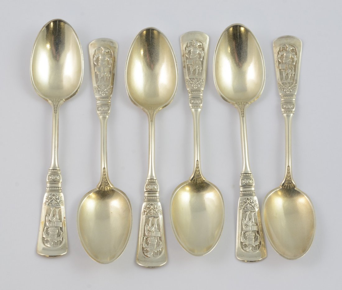 Set of 6 Gorham Fontainebleau Pattern Sterling Silver (1 of 2)