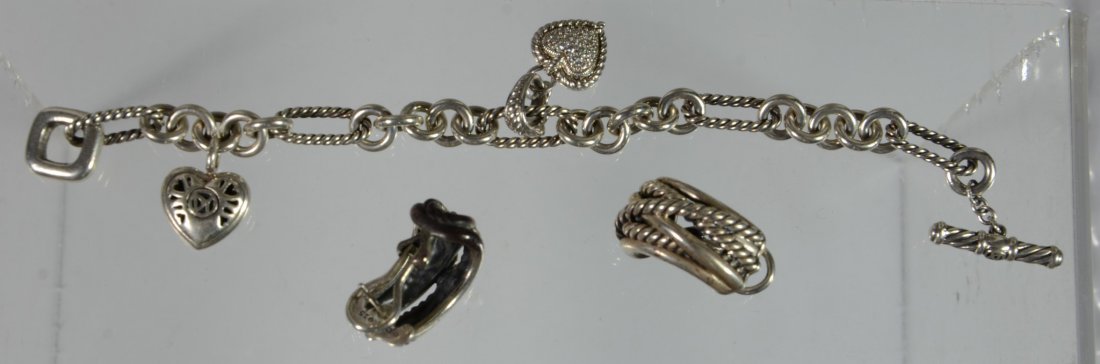 David Yurman sterling silver & 18K bracelet, 6 1/2" l, (1 of 1)