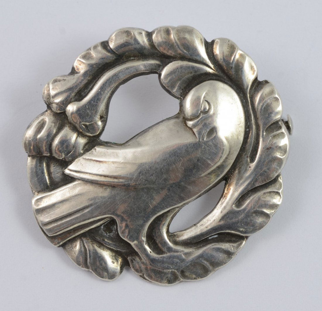 Georg Jensen Denmark Sterling Silver Brooch (1 of 2)