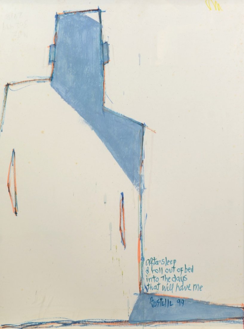 Tom Bostelle (American, 1925-2005), mixed media on (1 of 3)