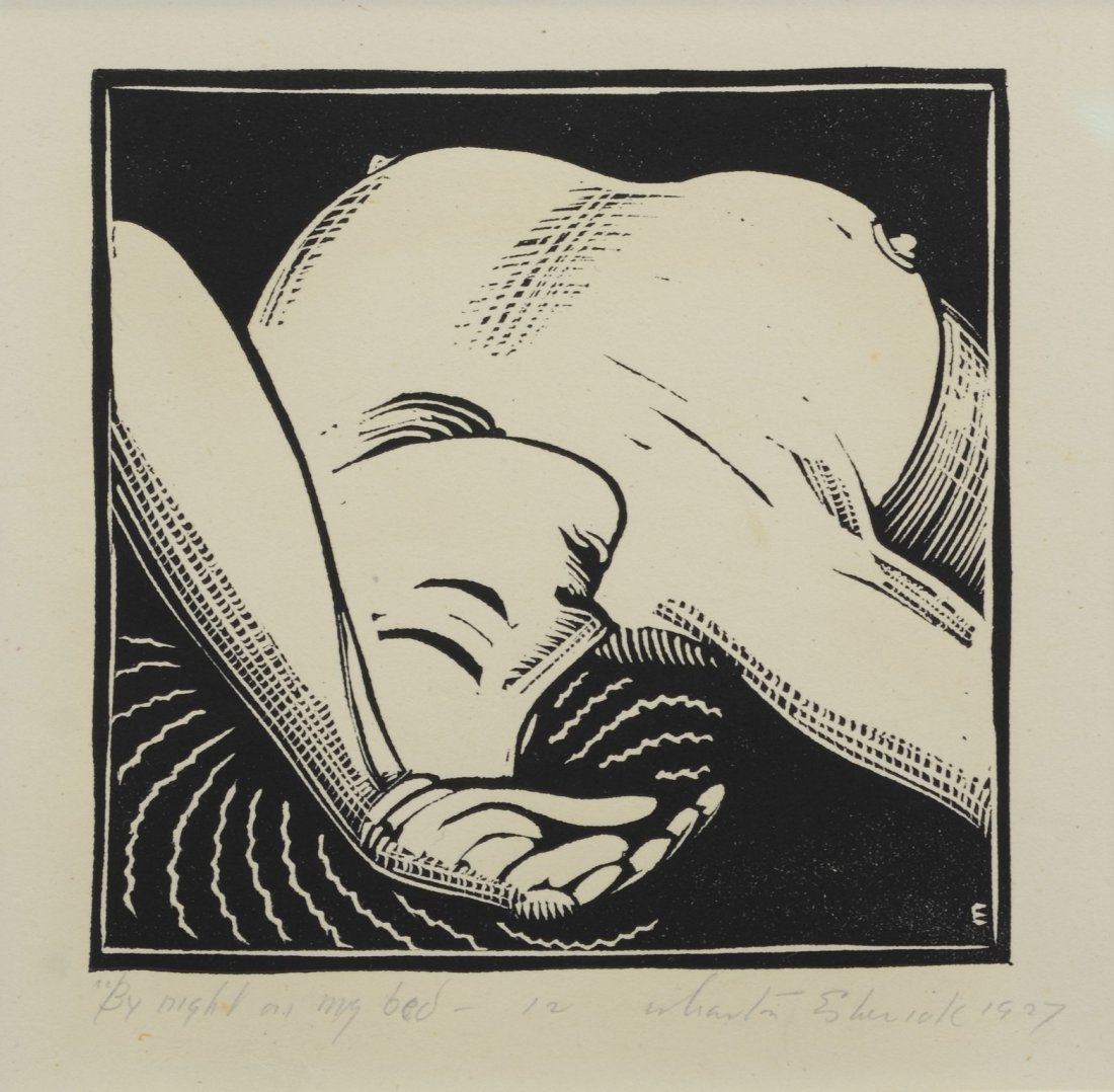 Wharton Esherick (American, 1887-1970), woodcut on (1 of 2)