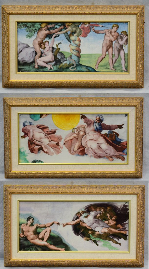 (3) Boehm Limited edition porcelain plaques, presented (1 of 7)