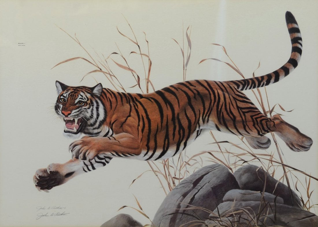 John A Ruthven (American, b 1924), offset lithograph, (1 of 2)