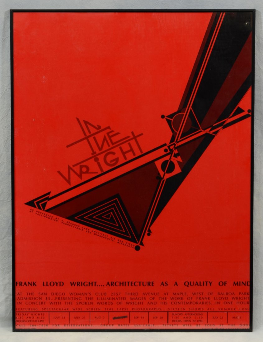 "Frank Lloyd Wright, Architecture As a Quality of (1 of 2)