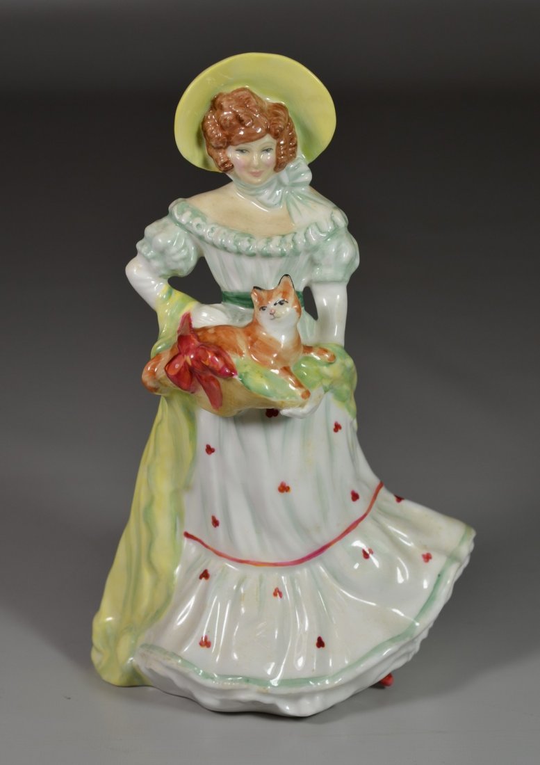 Royal Doulton Jane bone china figurine, HN 3711, Lady: Royal Doulton Jane bone china figurine, HN 3711, Lady Doulton 1997 Michael Doulton Exclusive, signed & dated 1997, 9" tall, with original box