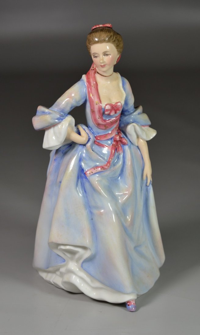 Royal Doulton Mrs Hugh Bonfoy bone china figurine, HN: Royal Doulton Mrs Hugh Bonfoy bone china figurine, HN 3319, modeled by Peter A Gee, 794/5000, 9"