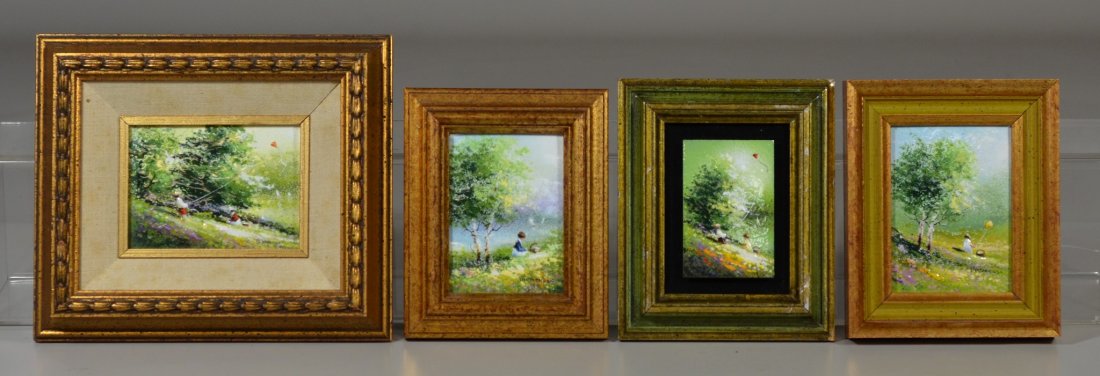 4 Charles Parthesius (American, 1899-1987) enamel on (1 of 5)