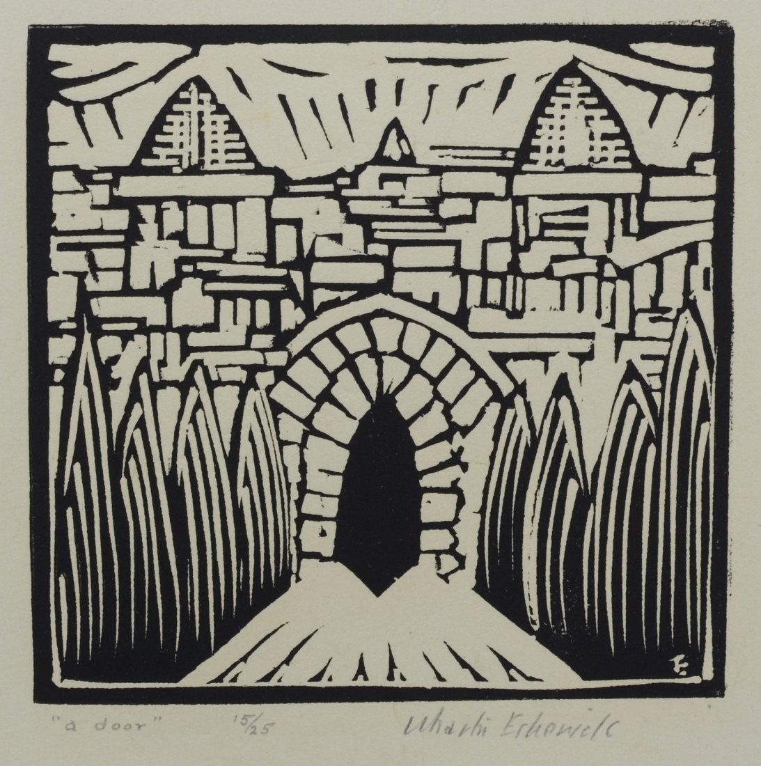 Wharton Esherick (American, 1887-1970), woodcut on (1 of 3)
